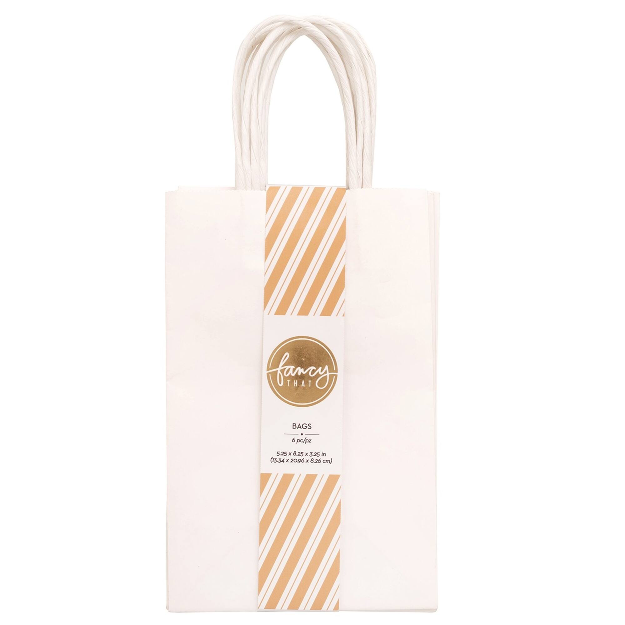 American Crafts™ Fancy That Small White Gift Bags, 6ct.